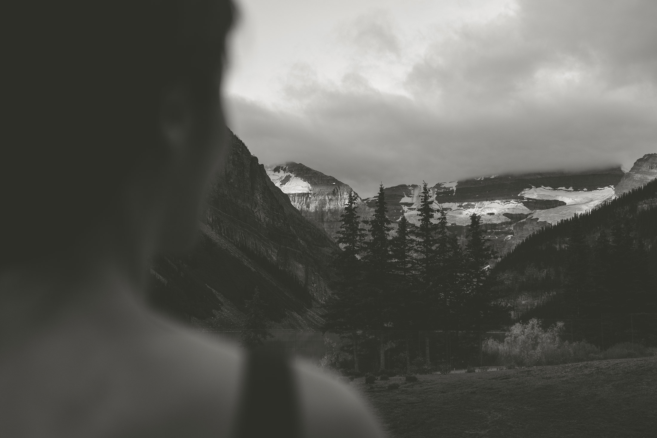 Victoria Glacier from the Vitality Pool