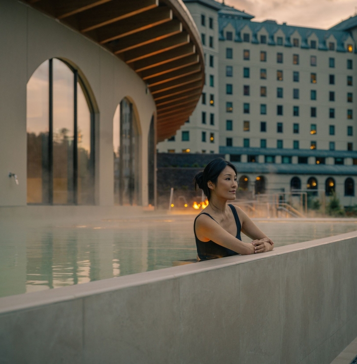 Outdoor Vitality Pool at BASIN Glacial Waters